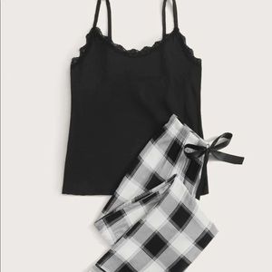 holiday sexy plaid pajamas